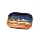 V-Syndicate Alice Dinner Metal Rolling Tray 18x14